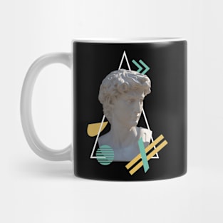 David Sculpture with Minimalist Shapes Mug